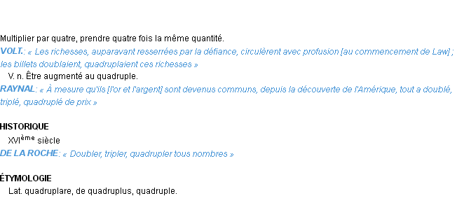 Définition quadrupler Emile Littré
