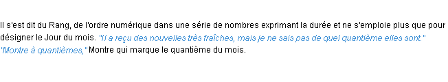 Définition quantième ACAD 1932