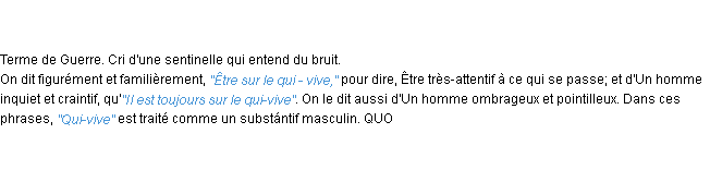 Définition qui vive ACAD 1798