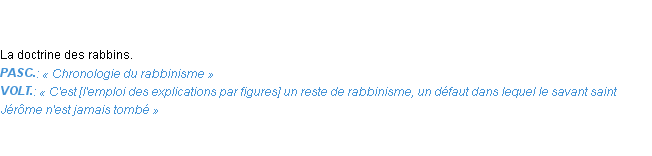 Définition rabbinisme Emile Littré