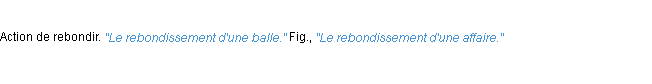 Définition rebondissement ACAD 1932