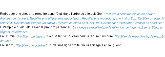 Définition rectifier ACAD 1835