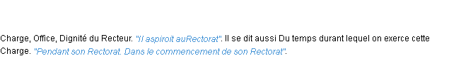 Définition rectorat ACAD 1798