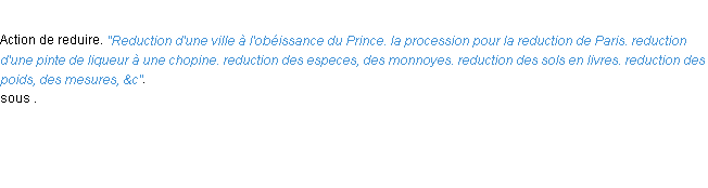 Définition reduction ACAD 1694