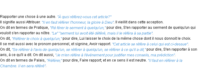 Définition référer ACAD 1798