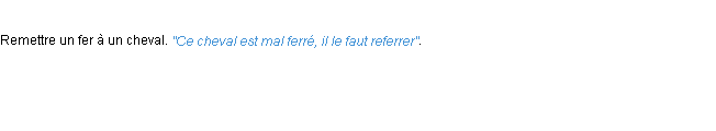 Définition referrer ACAD 1694