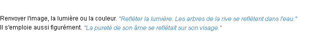 Définition refléter ACAD 1932 Définition refléter ACAD 1932