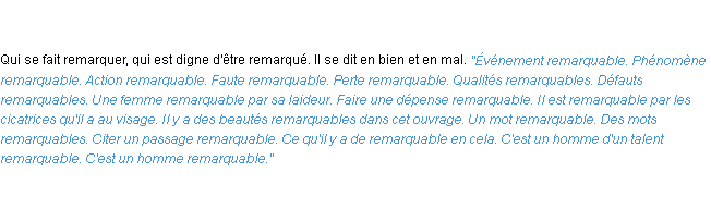 Définition remarquable ACAD 1835