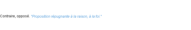 Définition répugnant ACAD 1835