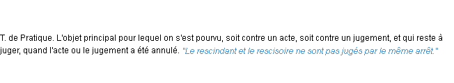 Définition rescisoire ACAD 1835