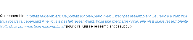 Définition ressemblant ACAD 1798