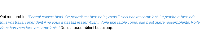 Définition ressemblant ACAD 1835