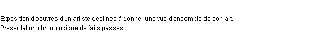 Définition rétrospective