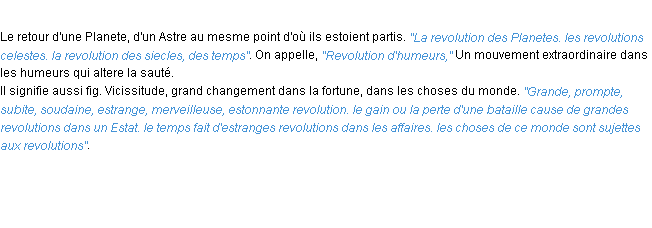 Définition revolution ACAD 1694