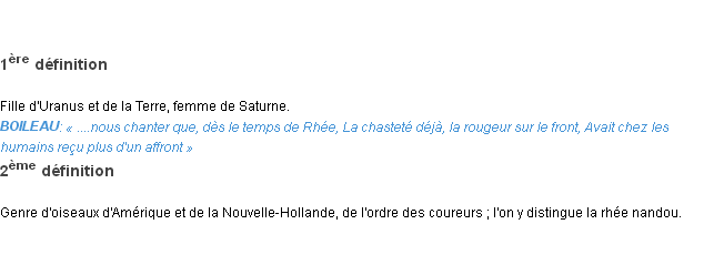 Définition rhée Emile Littré
