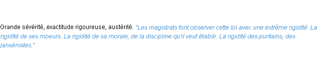 Définition rigidité ACAD 1835