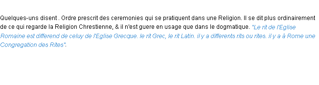 Définition rit ACAD 1694