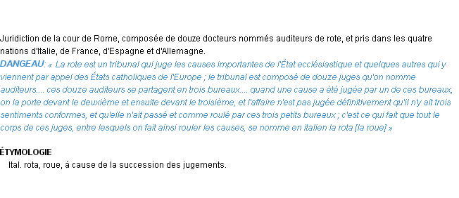 Définition rote Emile Littré