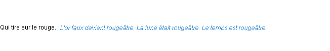 Définition rougeâtre ACAD 1835
