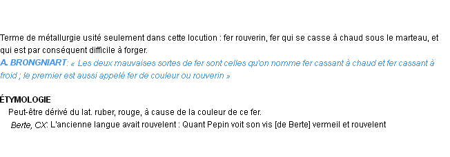 Définition rouverin Emile Littré