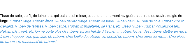 Définition ruban ACAD 1798