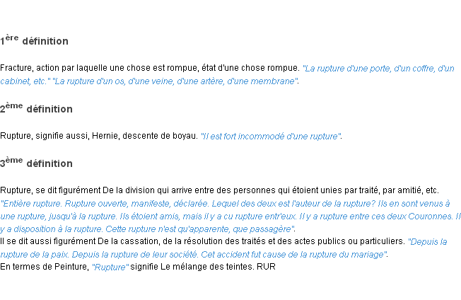 Définition rupture ACAD 1798