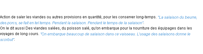 Définition salaison ACAD 1798