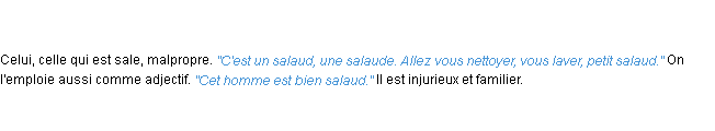 Définition salaud ACAD 1835