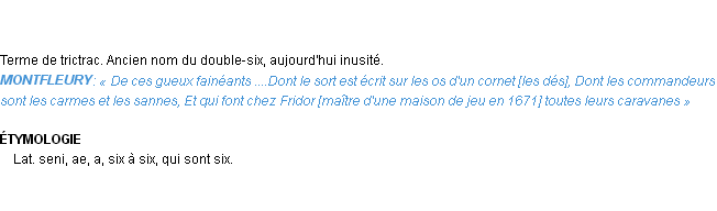 Définition sannes Emile Littré