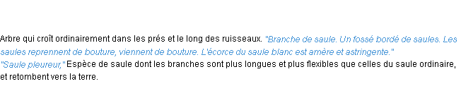 Définition saule ACAD 1835