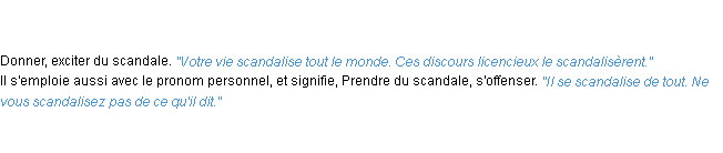 Définition scandaliser ACAD 1835