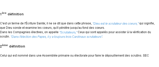 Définition scrutateur ACAD 1798