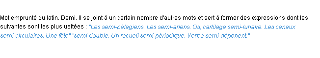 Définition semi ACAD 1932