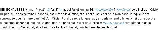 Définition sénéchal JF.Feraud