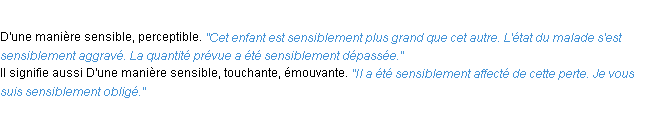 Définition sensiblement ACAD 1932