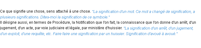 Définition signification ACAD 1932