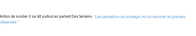 Définition sondage ACAD 1835