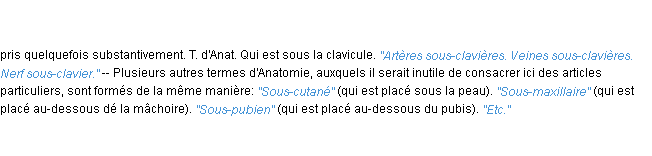 Définition sous-clavier ACAD 1835