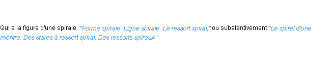 Définition spiral ACAD 1835