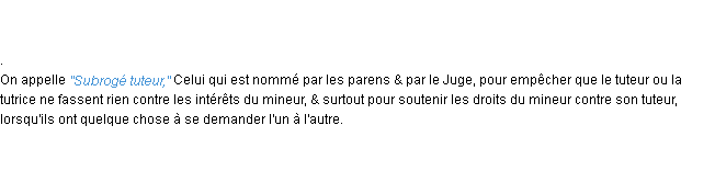 Définition subrogé ACAD 1762