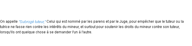 Définition subrogé ACAD 1798