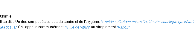 Définition sulfurique ACAD 1932