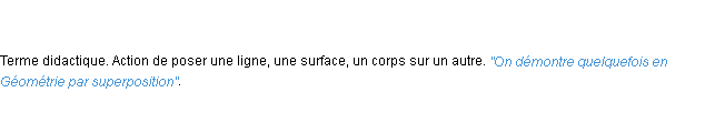 Définition superposition ACAD 1798