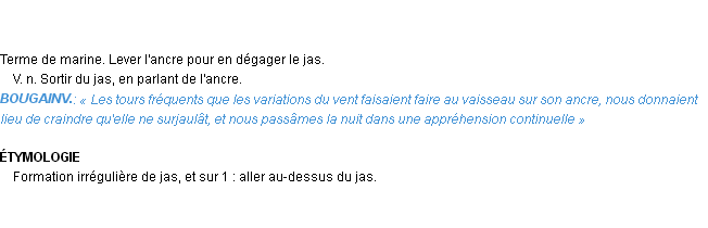 Définition surjaler ou surjauler Emile Littré