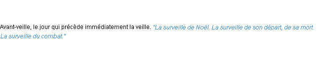 Définition surveille ACAD 1835