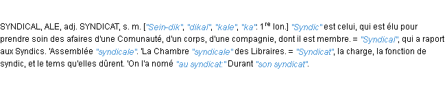 Définition syndic JF.Feraud