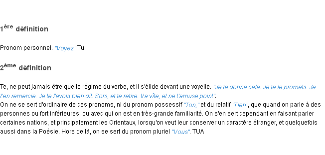 Définition té ACAD 1798