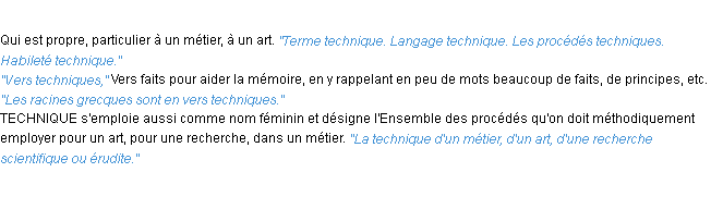 Définition technique ACAD 1932