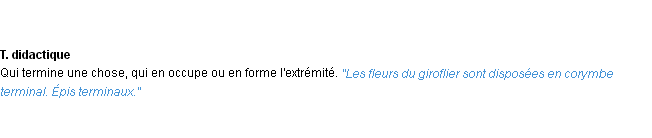 Définition terminal ACAD 1932