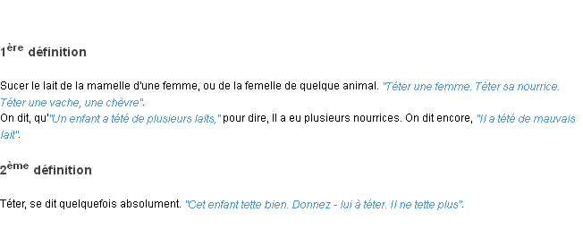 Définition téter ACAD 1798